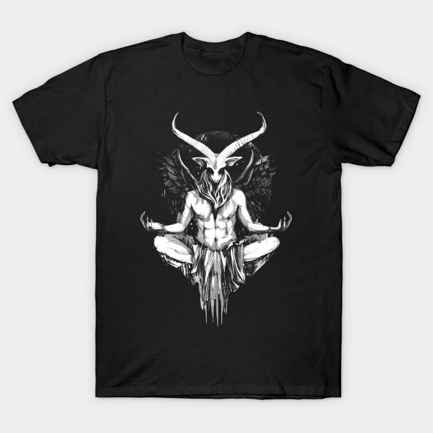 Baphomet Ascension White T-Shirt by GAz